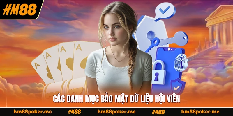 Các danh mục bảo mật dữ liệu hội viên
