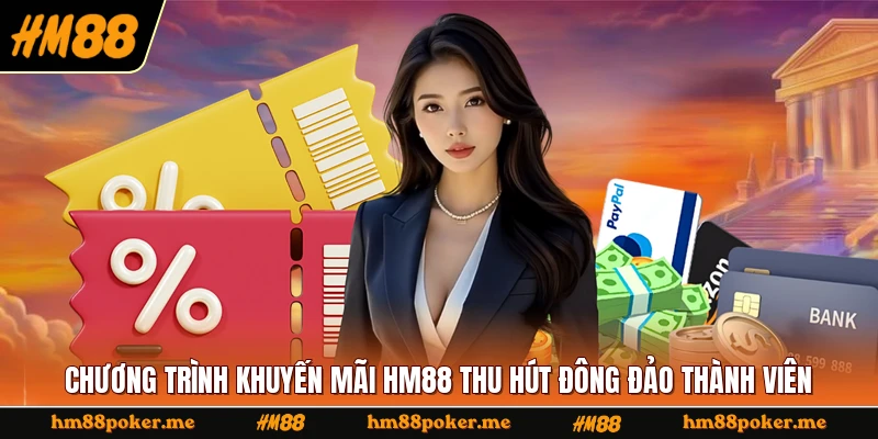 Chương trình khuyến mãi HM88 thu hút đông đảo thành viên
