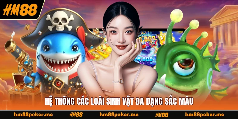 Hệ thống các loài sinh vật đa dạng sắc màu